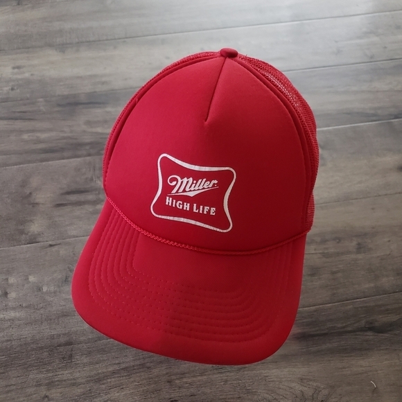 VTG Miller High Life Red Snapback Hat - Picture 1 of 13